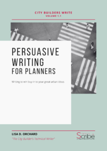 cover page - persuasive writing for planners - city builders write 1.1